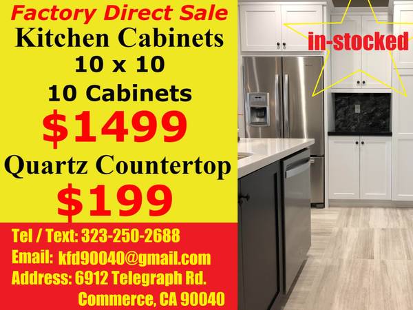 Photo Factory Direct Kitchen Cabinet Cabinets in-Stock Wholesale BEST PRICE