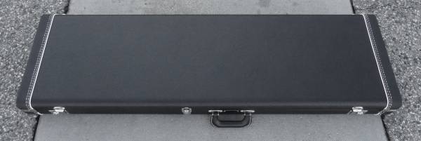 Photo Fender CUSTOM SHOP Jazz Bass Center Pocket Case - Black WRed Int. NEW $429