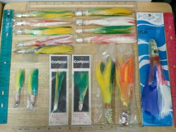 Fishing 16 x Trolling Lures Pearl Head Ika Jigs 16 packs $145