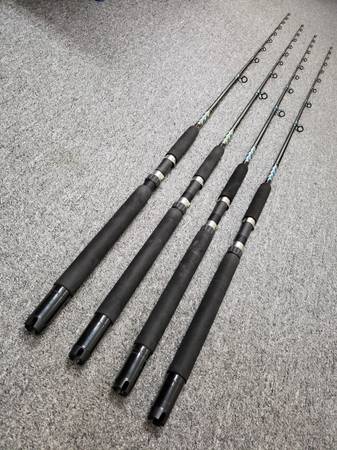Fishing Rods Avenger 6.6ft Great for Boat Fishing Rockfish Halibut $65