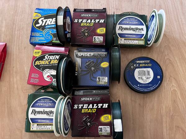 Photo Fluorocarbon  Braided Fishing Line, Seaguar, Stren, Power pro, etc $10