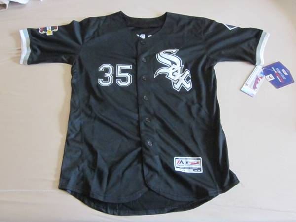 Photo Frank Thomas 35 authentic black Chicago White Sox jersey - Size 40(M) $100