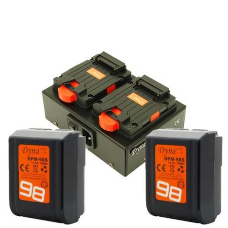 Photo Free Dual V-Mount Charger w Purchase of 2 x 98W Tiny Batteries $430