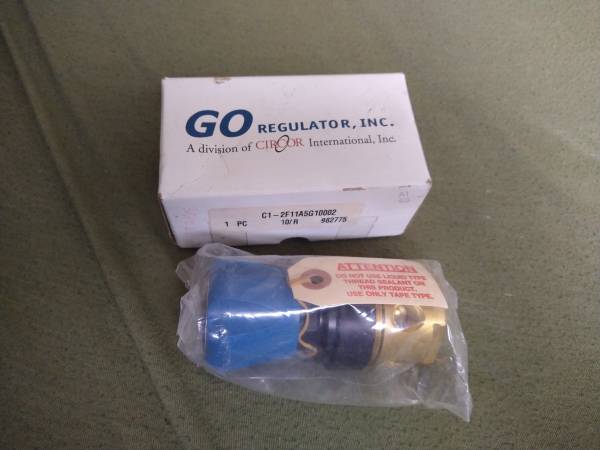 GO Regulator Inc. C1-2F11A5G10002 Single-Stage Pressure Regulator $150