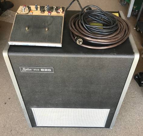 Photo Leslie 825 Speaker with Cable and Pre-Amp Just Serviced $1,100