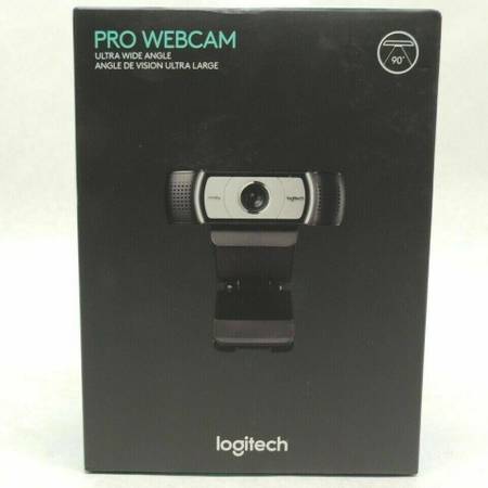 Photo Logitech Pro Ultra Wide Angle HD Webcam 960-001070 - Black - BRAND NEW $60