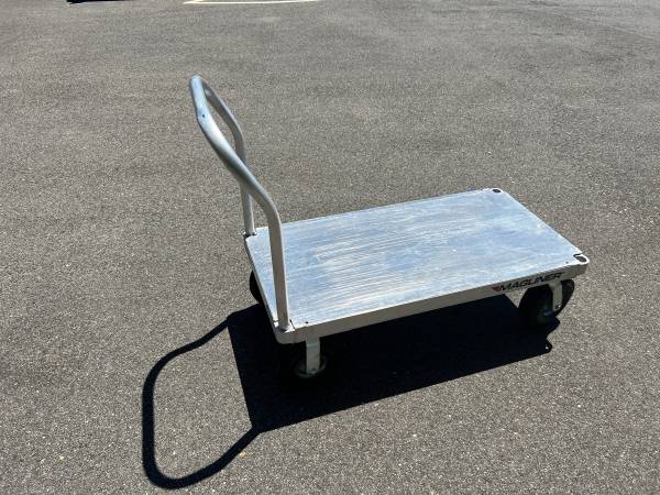 Magliner flat aluminum cart $350