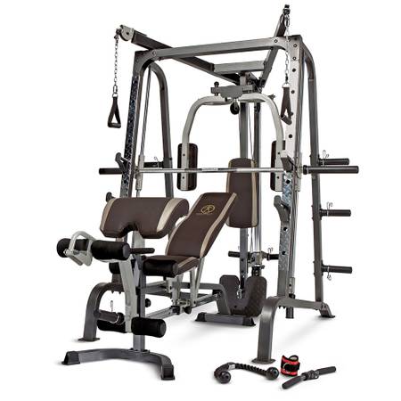 Photo Marcy Smith Machine Squat Rack Cage System MD-9010G Home Gym Exercise $1,150