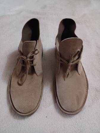 Photo Mens Shoes Clarks DESERT BOOT 11.5 Lace Up Chukka Boots 55527 SAND SUEDE $55