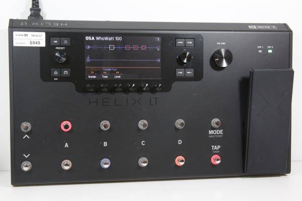 Photo NICE - LINE 6 HELIX LT PEDAL STREAMLINED AMP  EFFECTS PROCESSOR $800