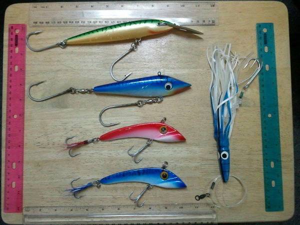 Ocean Fishing Trolling Lures Wahoo, Tuna, Marlin $95