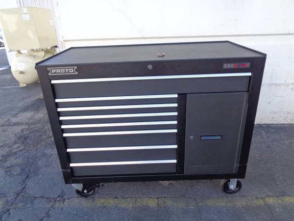 Photo PROTO J555041-8DB-2S Rolling Tool Cabinet Chest Box 550S Workstation $2,000