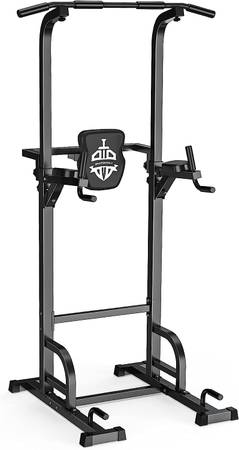 Photo Power Tower Dip Station Pull Up Bar for Home Gym Strength Training Wor $175