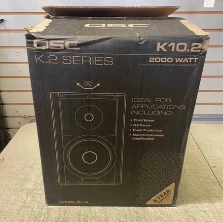 Photo QSC K10.2 2000W 10-inch Powered DJ Speakers 8 Open Box $850