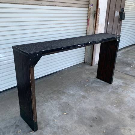 Photo RETAIL STORE RUSTIC INDUSTRIAL DISPLAY SHELF BENCH $100