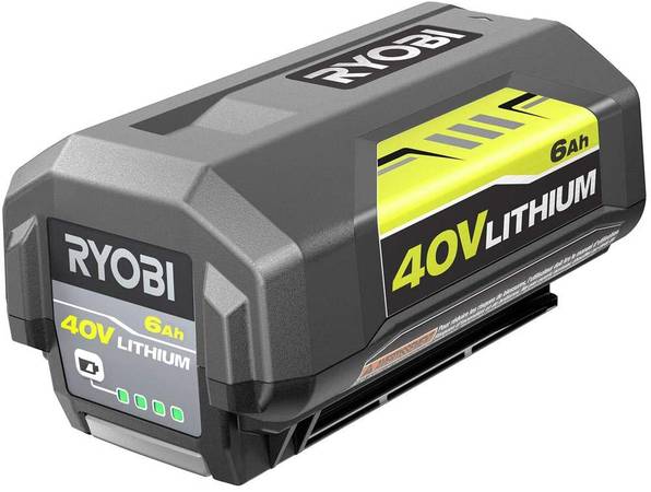 Photo RYOBI 40V 6.0 Ah High Performance Lithium Battery $125