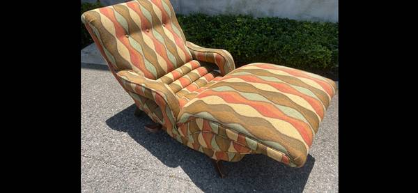 Photo Retro Mid Century Contour Chaise Lounge Chair BarcaLounger Style $1,200