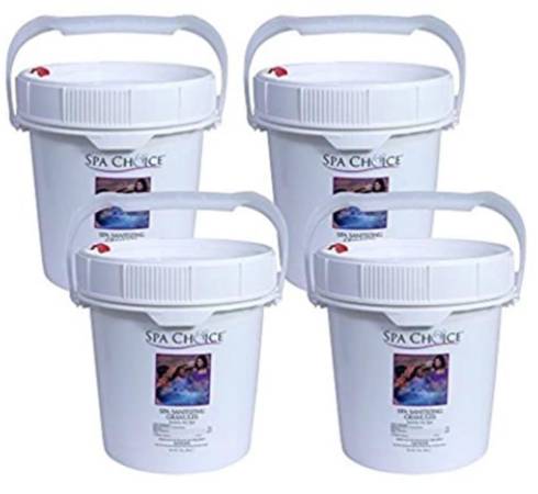 Spa Choice Sanitizing Granules Hot Tub Chlorine 5-Pounds, 4-Pack $150