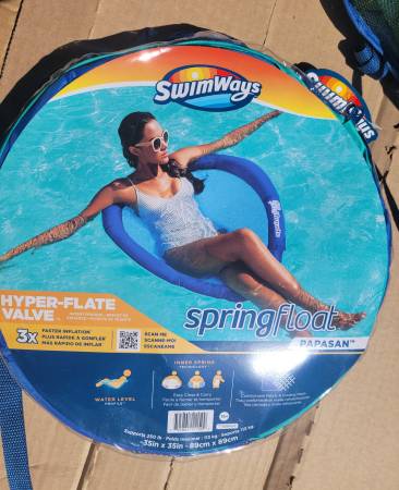 Photo SwimWays Spring Float Papasan, Inflatable Lounge Chair, For Men  Wome $10