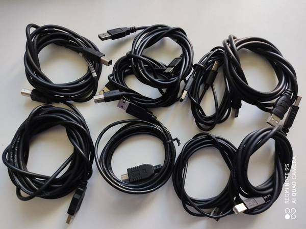 Photo USB-A to USB-B Printer Cables For Sale ($3 Each) $3