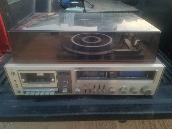 Photo Vintage Fisher MC-4530 Component System Turntable Stereo Cassette $140
