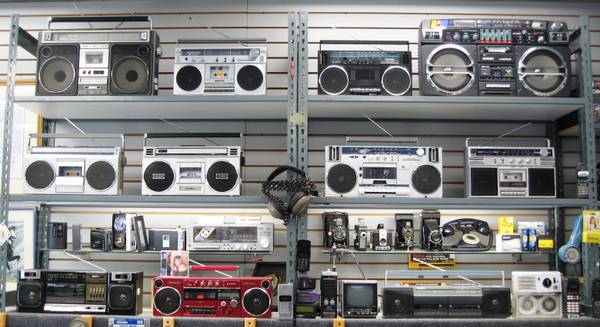 Photo Vintage Radio Boombox Camera Projector Movie Props for Rent or Sale $25