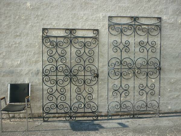 Photo Wrought Iron Gates  Doors - All Solid Iron $500