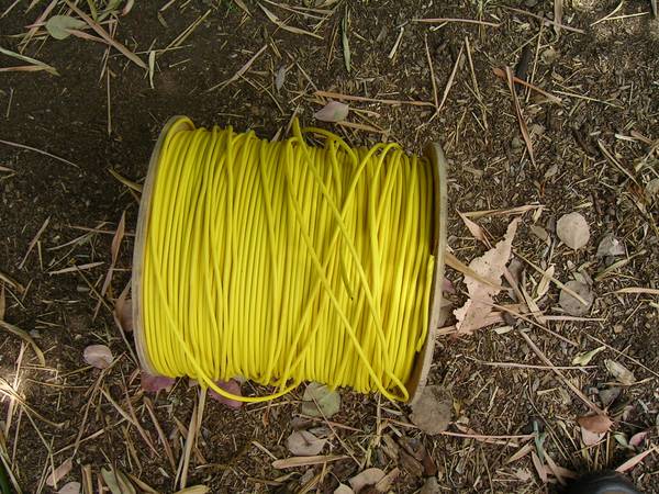 Photo Yellow Burial Tracer Wire 14ga 2000copper underground pipe gas trench $160