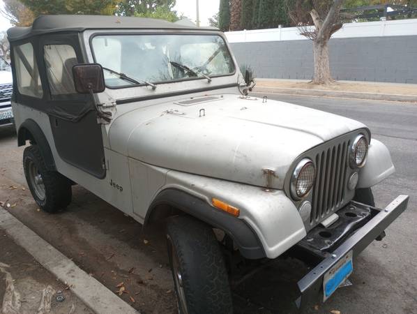 Photo 85 Jeep CJ7 4x4 Rebuilt 6 CLY Original paint NEVER any rust 20 MPG - $7,850 (4.2 runs like new test in CANOGA PARK)