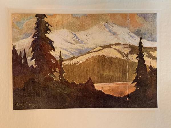 Photo c1925 Print by Cal. Listed Artist Pedro J. de Lemos Mount Shasta $150