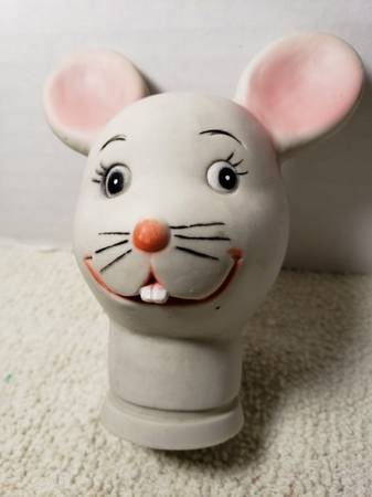 Photo vintage MOUSE head for doll, puppet $5