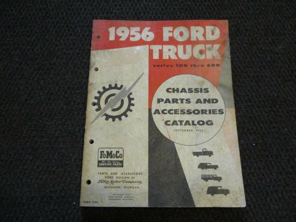Photo 1956 Ford Truck Chassis Parts and Accessories Catalog $20