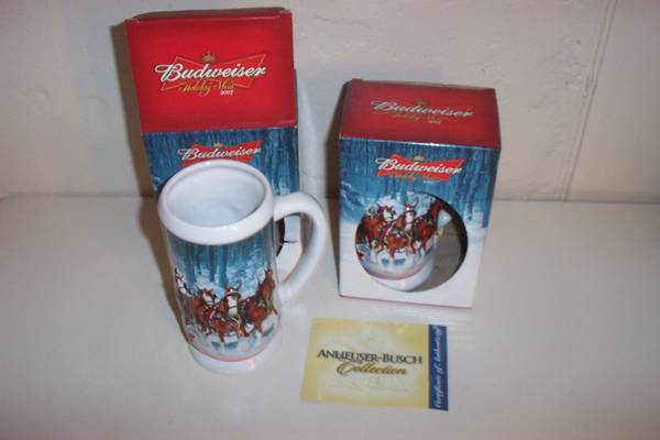 Photo BUDWEISER HOLIDAY STEIN 2007 WINTERS CALM NEW Christmas $14