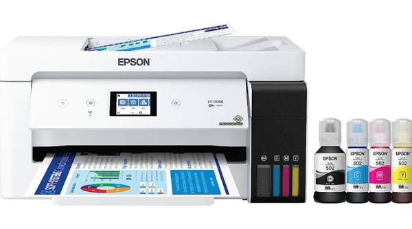 Photo Epson EcoTank ET-15000 Wireless Color All-in-One Supertank (SUBLIMATION) Printer $350