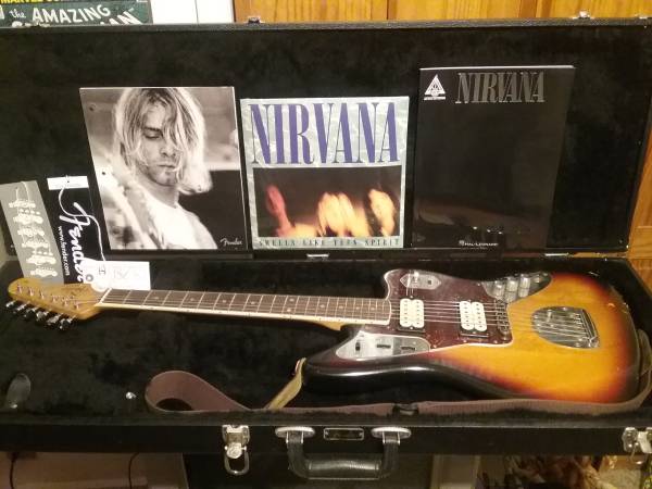 Photo Fender JAGUAR Cobain Road Worn Relic Edition Guitar NIRVANA $2,100
