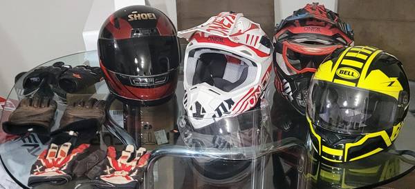 Photo Helmets, On Road and Off Road $20