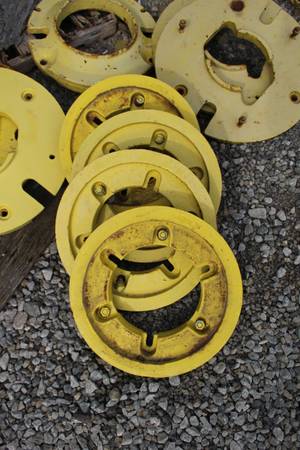 Photo John Deere Rear Wheel Weights for Utility Spin out wheels $200