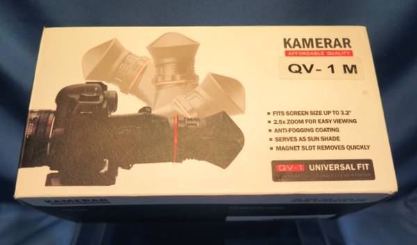 Photo KAMERAR QV-1M VIEW FINDER FOR MFT 3 SCREEN $50