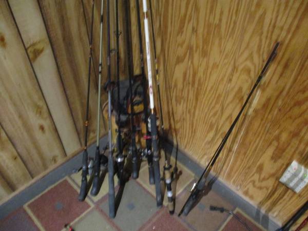Photo Nice Fishing Rods and Reels $15