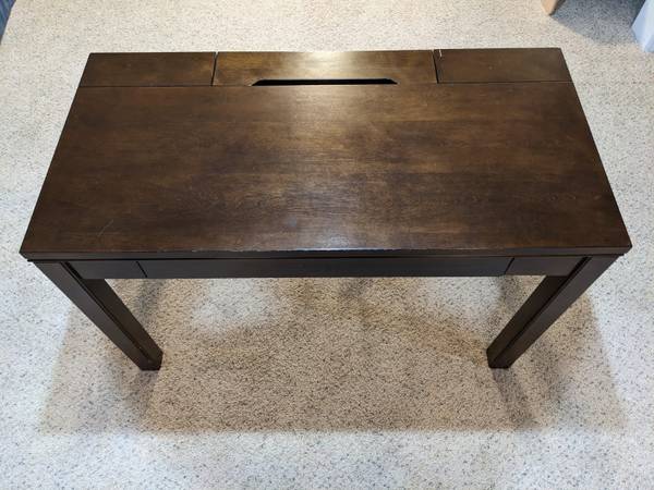 Solid Wood Office Desk and rolling file- Martha Stewart  HP Monitors $250