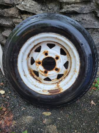 Photo Trailer spare tire and wheel 5.30-12 $20