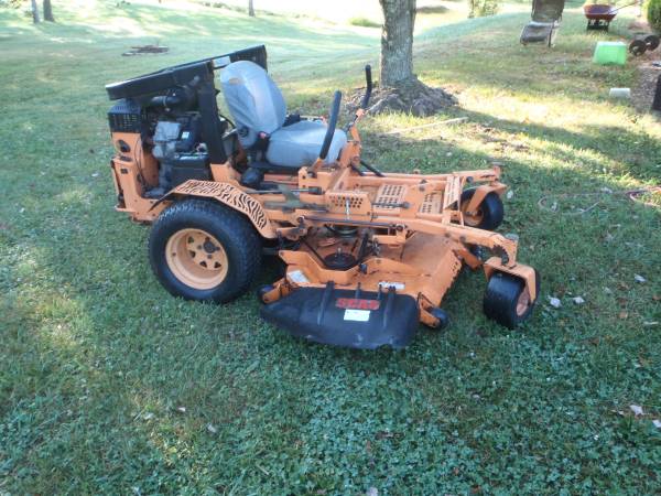 Photo scag 61 turf tiger, velocity best deck, very well cared for, ready $4,800