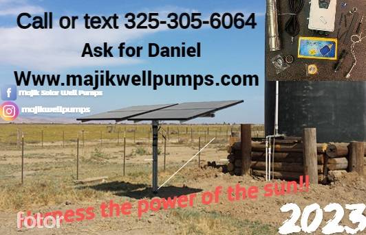 Photo solar powered DIY install solar well pump systems $795