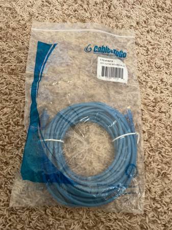 25 ft feet Cat5 Cable CAT5E RJ45 LAN Network Ethernet Router Switch Gr $10