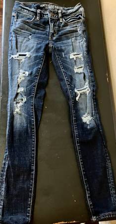 Photo American Eagle Holey JeansJeggings Size 0 $15