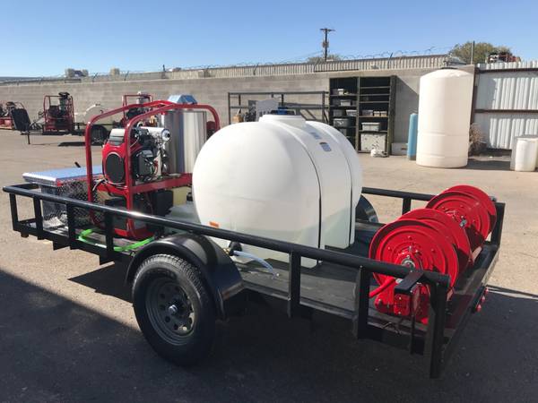 Photo CUSTOM HOT WATER HIGH PRESSURE WASHER TRAILER SYSTEMS $1