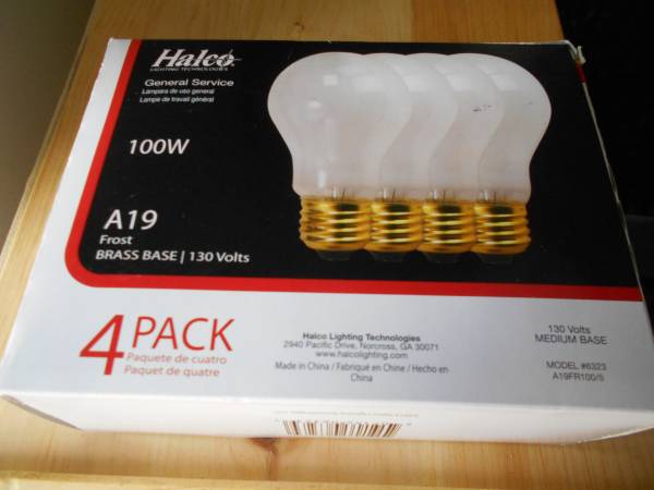 Choice of Assorted Incandescent Light Bulbs 40 to 88 Watts $1