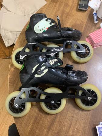 Photo used racing inline skates luigino mini challenge pilot striker $20