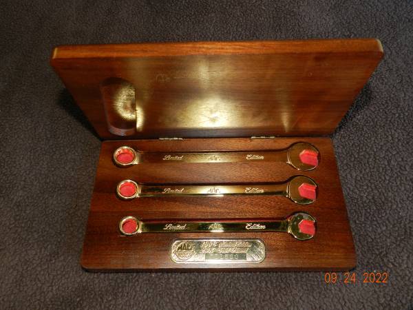 Photo Mac Tools 1986 Limited Edition 24K Gold Plated Tool Sets $100