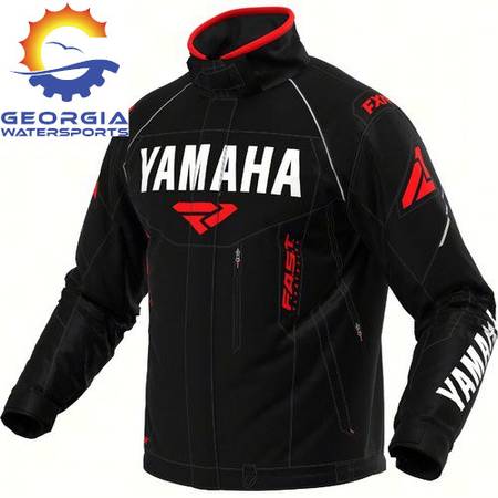 Photo Yamaha 220-01414-29-22 Jacket, Mens Yamaha Octane BlackRed 3X New $275